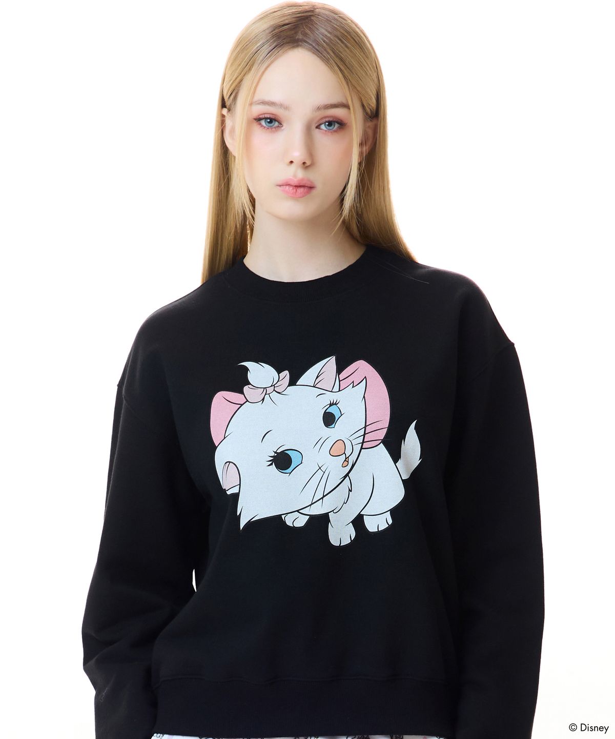 러브이즈트루(LUVISTRUE) [MARIE] SWEATSHIRT(BLACK)