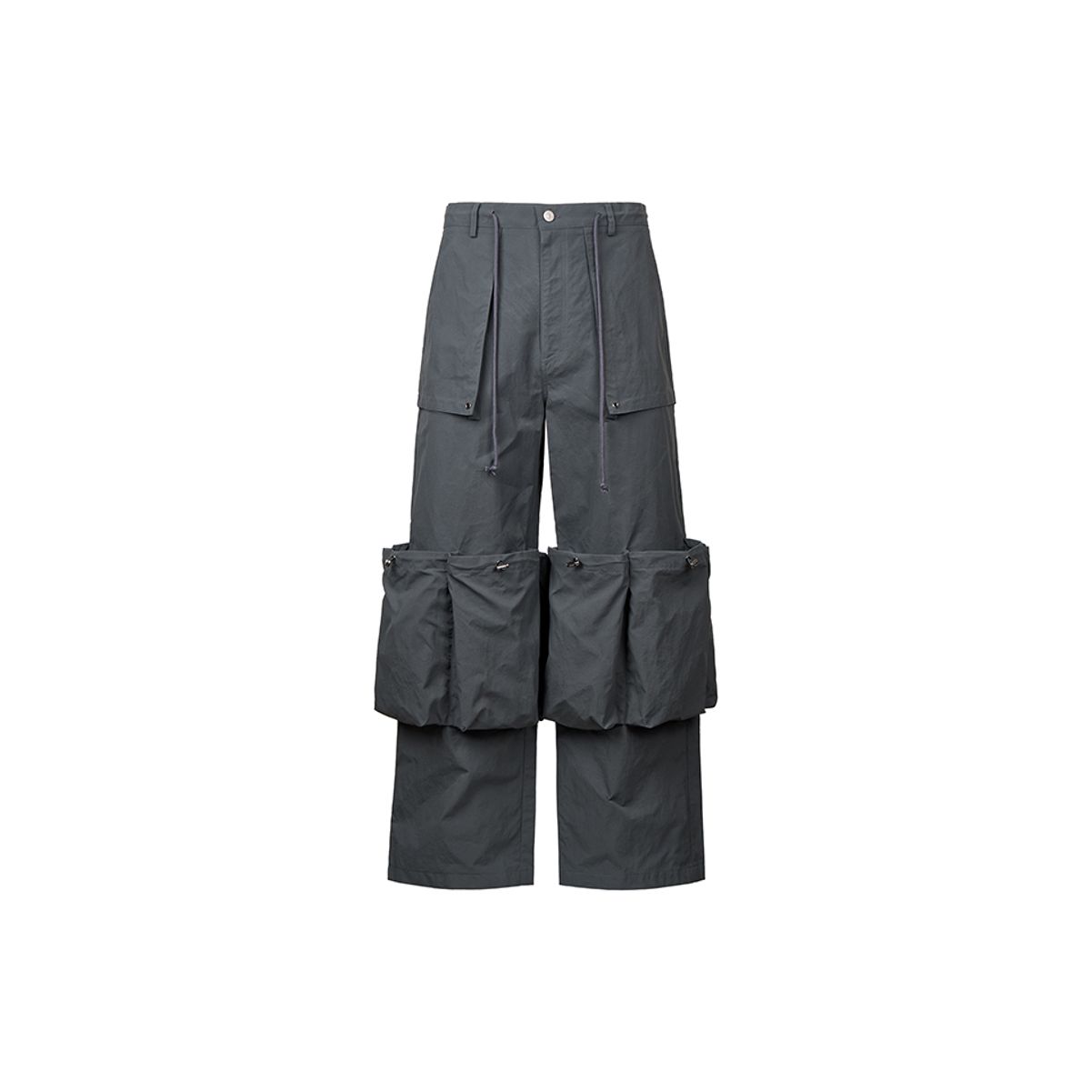 히든비하인드(HIDDEN BEHIND) 13 POCKETS NYLON PANTS (CHARCOAL)
