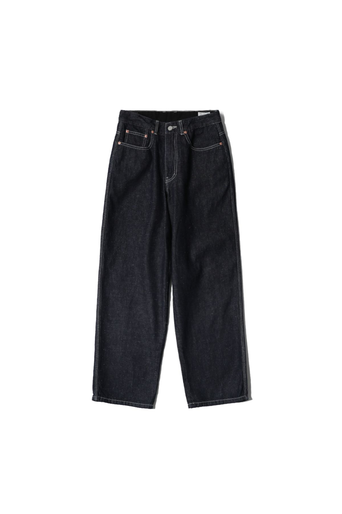 홀리선(HORLISUN) Blueborn Tapered Nep Denim Pants Dark Navy