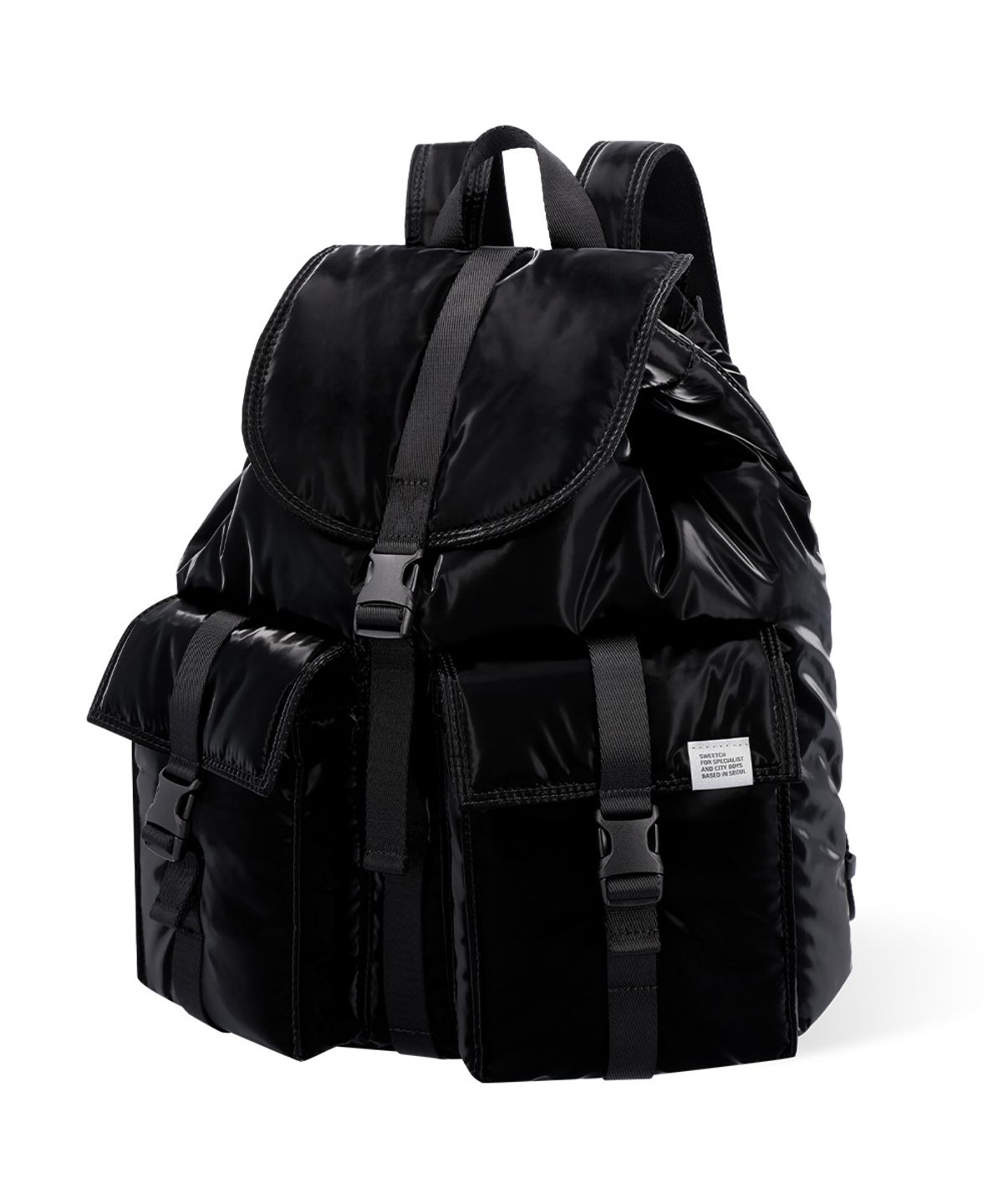 스위치(SWEETCH) CITY BOYS  RUCKSACK 001 S Glossy Black