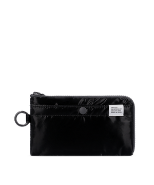 HALF ZIP WALLET 001 L Glossy Black