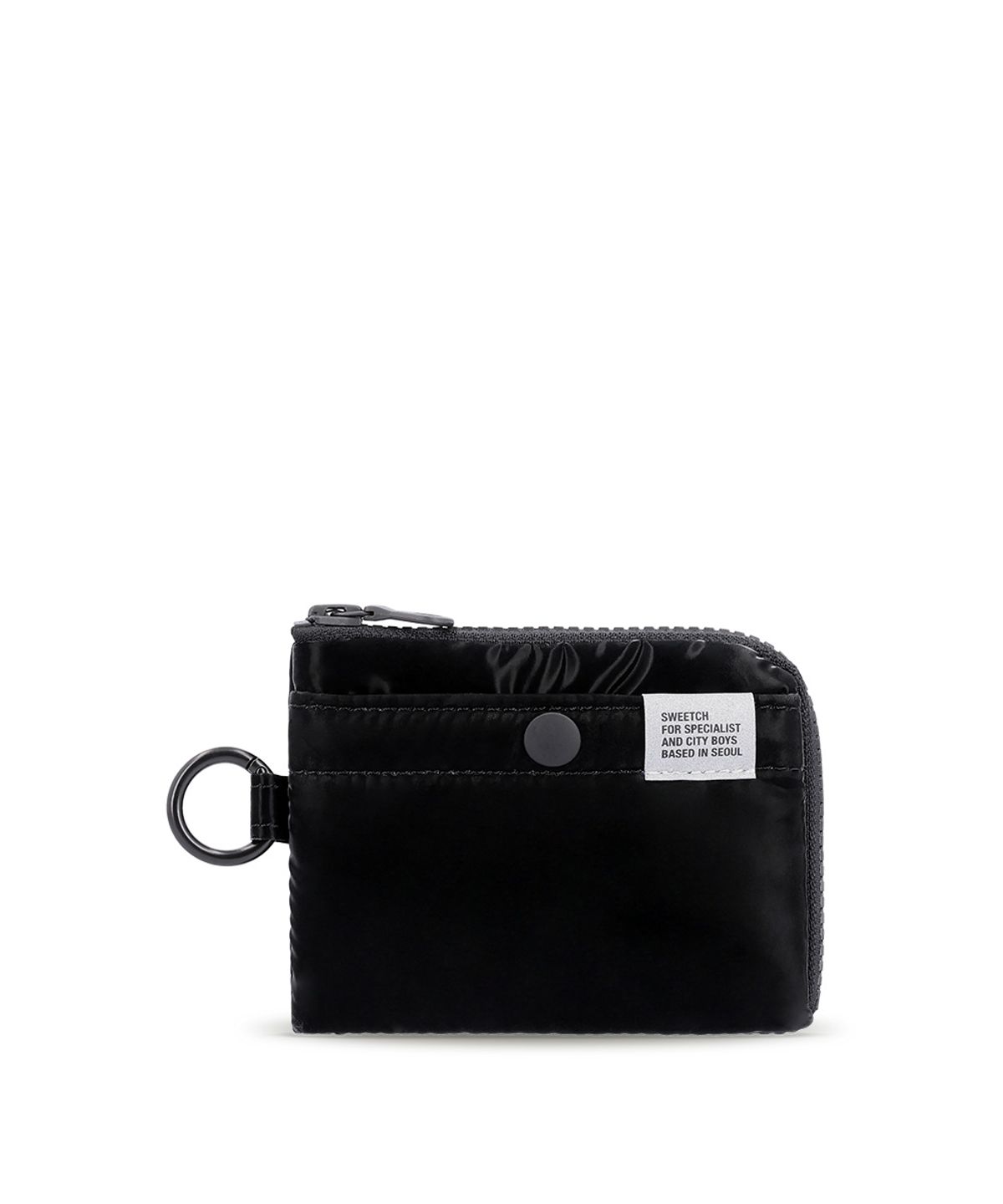 스위치(SWEETCH) HALF ZIP WALLET 001 M Glossy Black