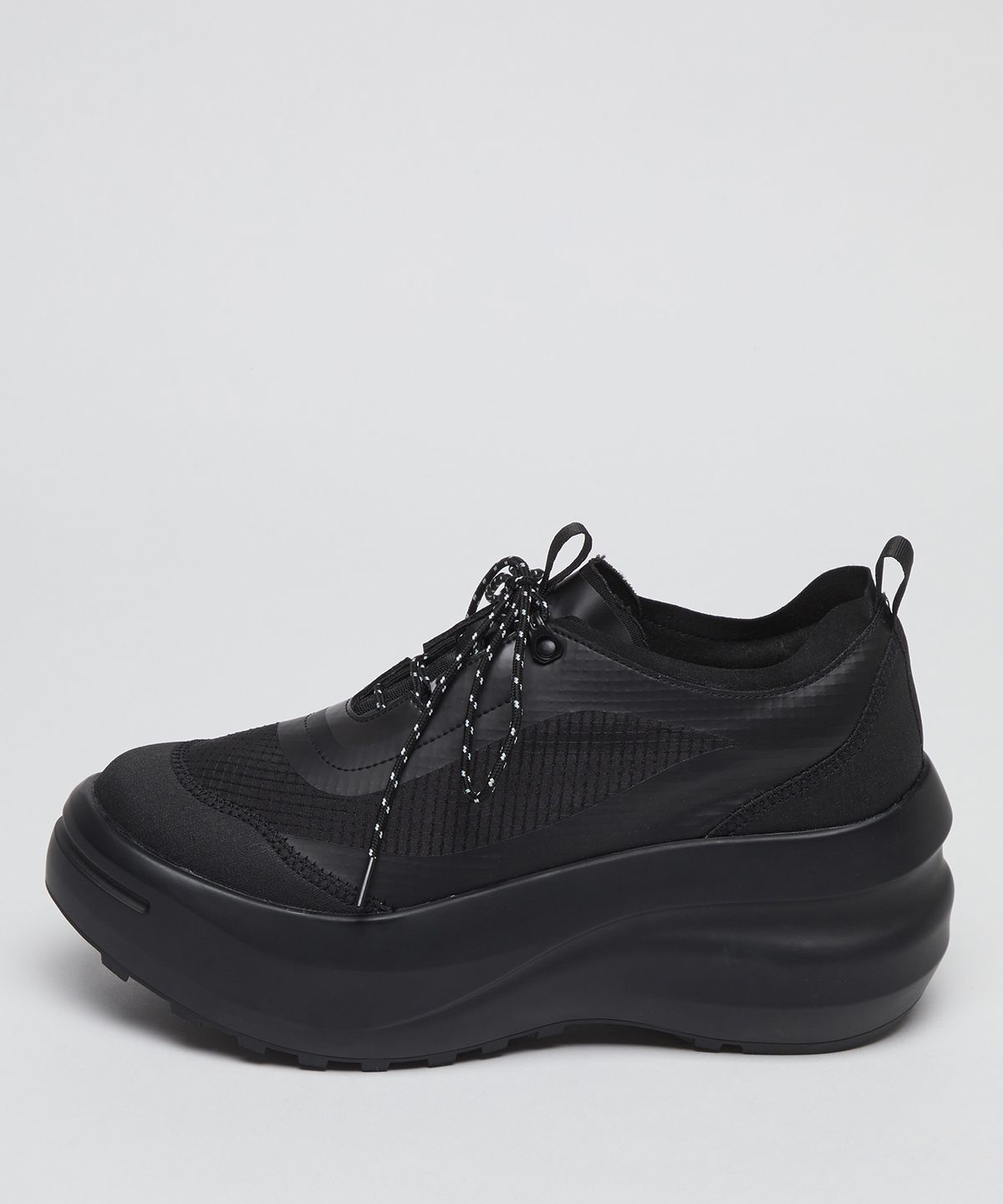 아카이브앱크(ARCHIVEPKE) [Archivepke x Ribbonbit] Platform sneakers(Nylon Black)
