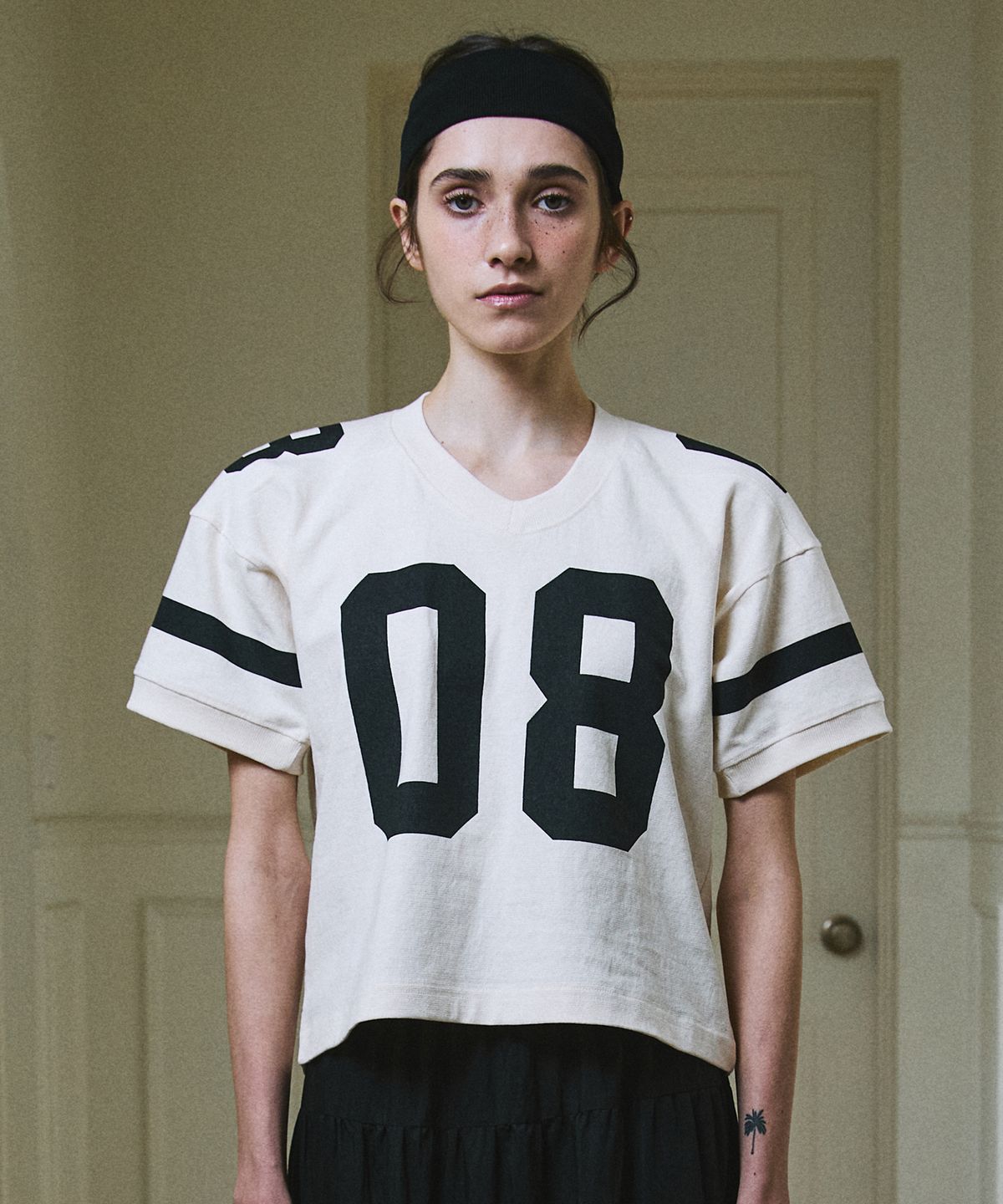 그린버터(GREENBUTTER) No.08 Rugby Tee (L/Beige)