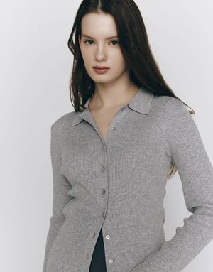 슬림핏 카라 가디건(14GG) 355517 [2color]