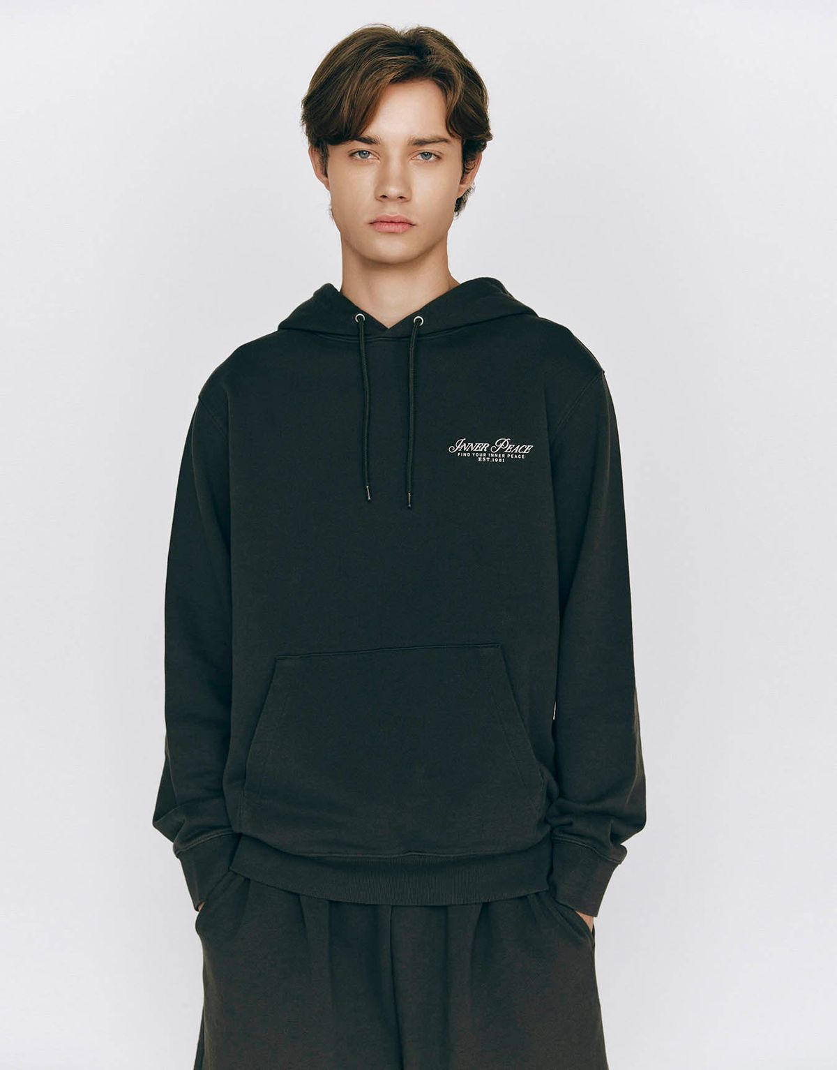 지오다노(GIORDANO) 웰니스 그래픽 후드티 025517 [2color]