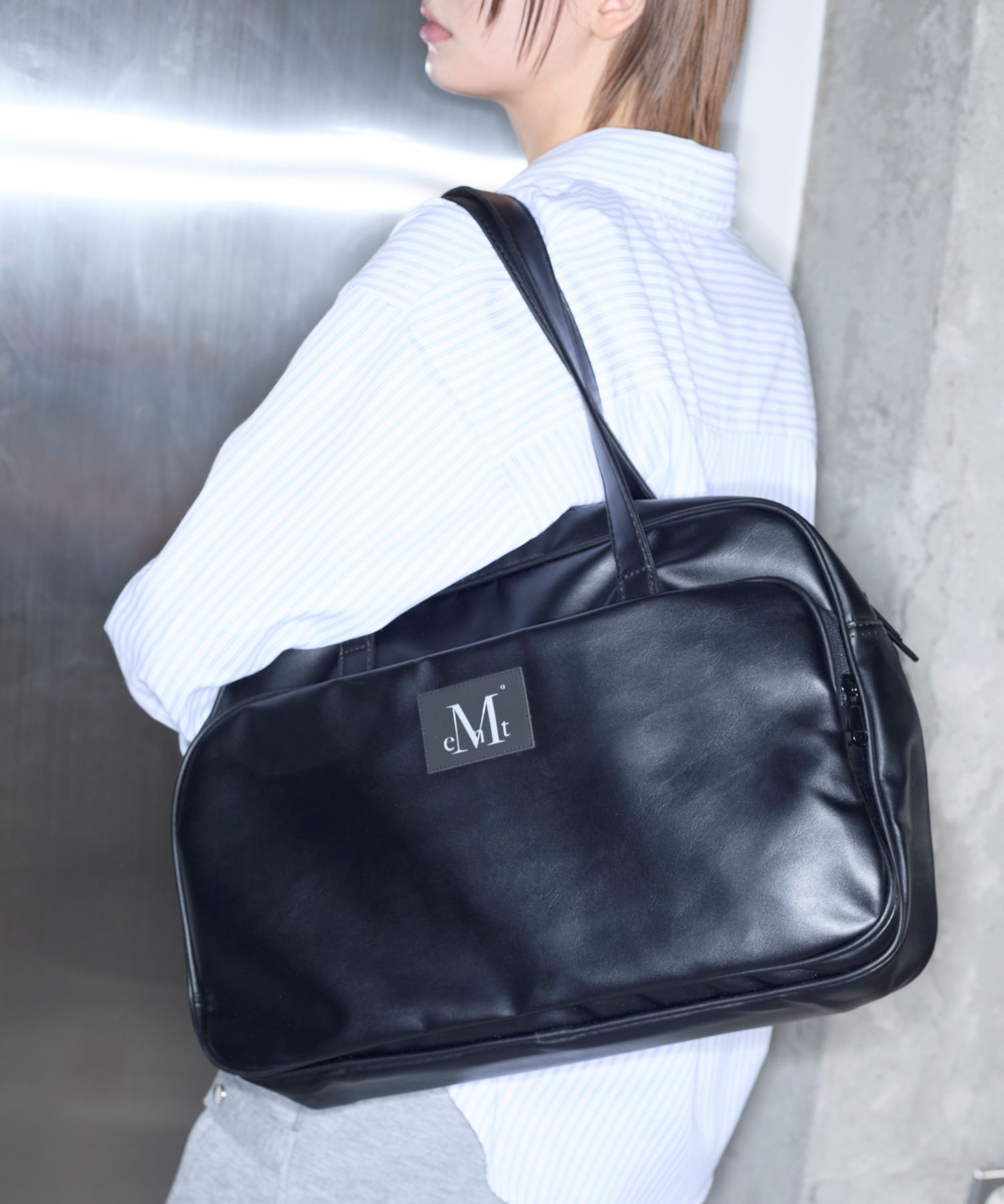 【MUCENT】 YANDE FRONT POCKET BIG LEATHER TOTE BAG UNISEX MUSINSA | MUCENT YAND FRONT POCKET BIG LEATHER TOTE BAG UNISEX