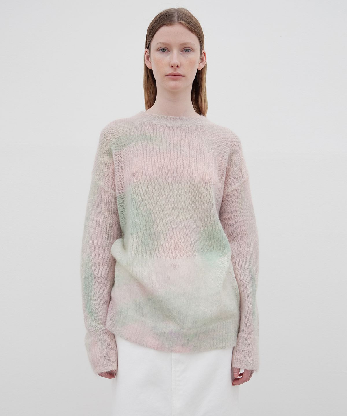 르바(LEVAR) Mohair Gradation Round Knit - Gradation Pink