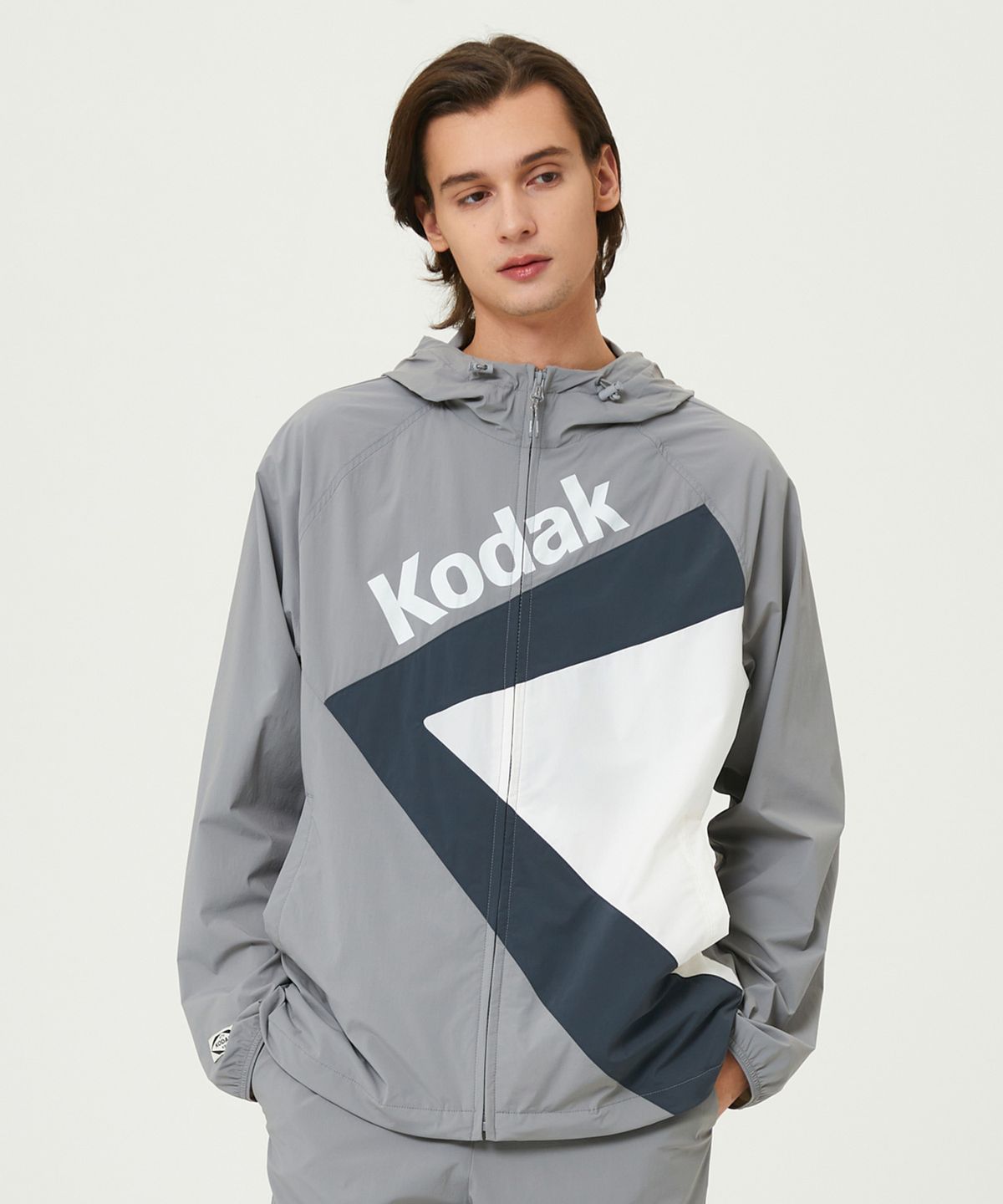 코닥(KODAK) 케이 후드 긴팔 자켓 GREY
