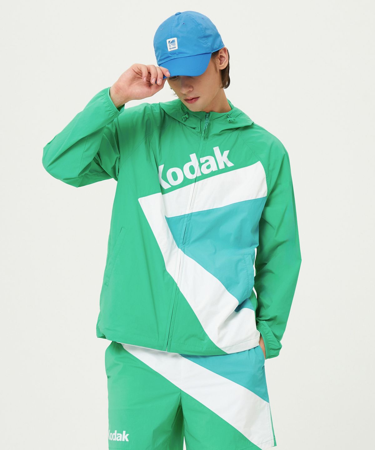 코닥(KODAK) 케이 후드 긴팔 자켓 GREEN