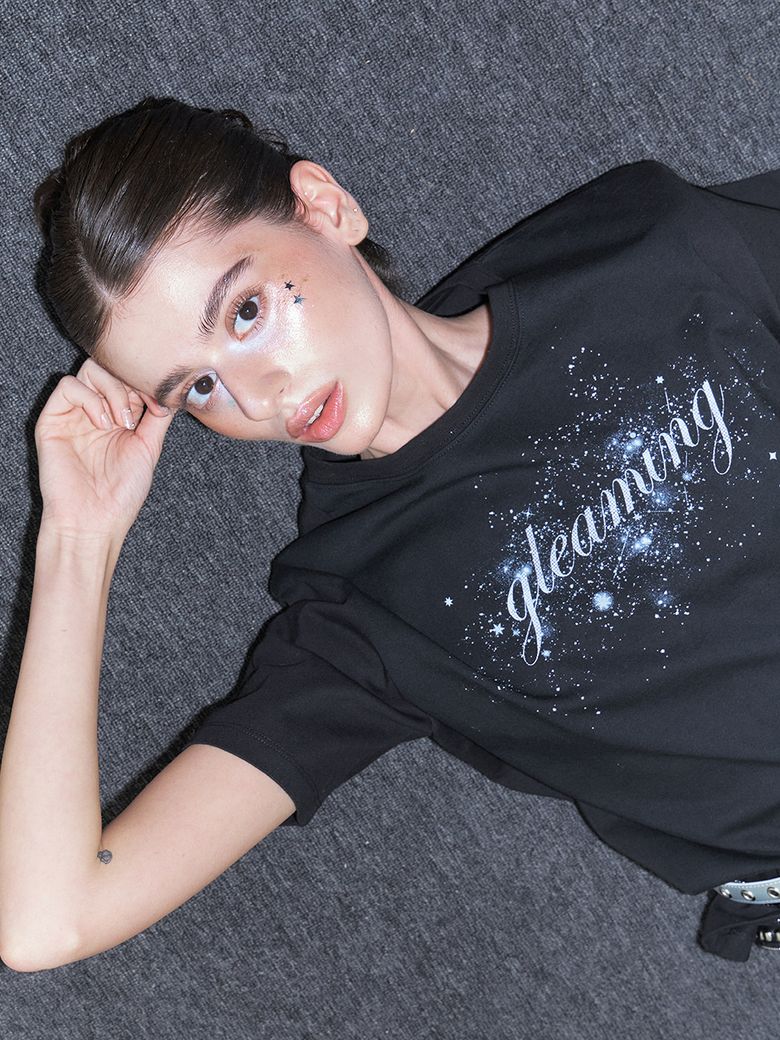 Gleaming Graphic T-Shirt, Black