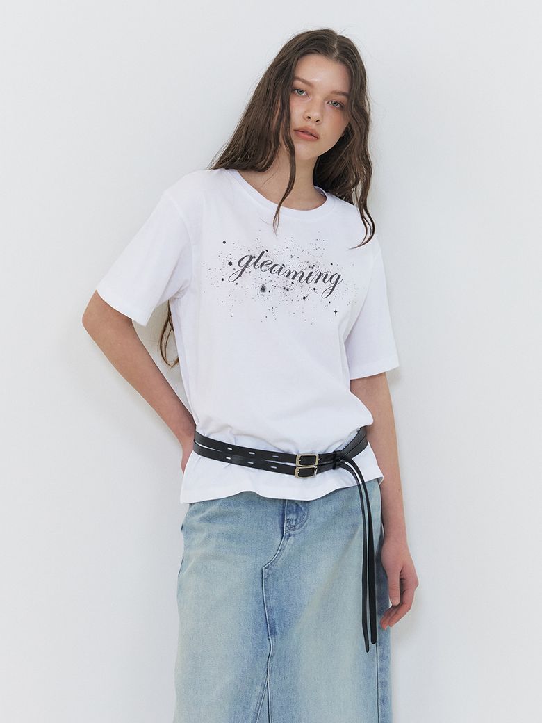 Gleaming Graphic T-Shirt, White