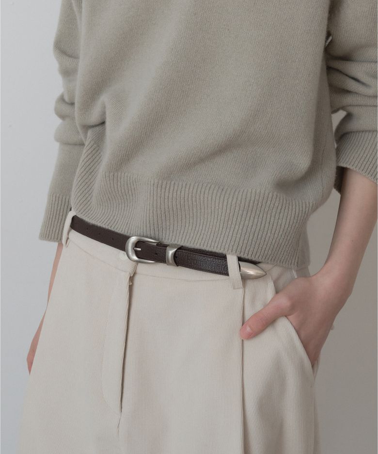 리얼 레더 벨트 Brown