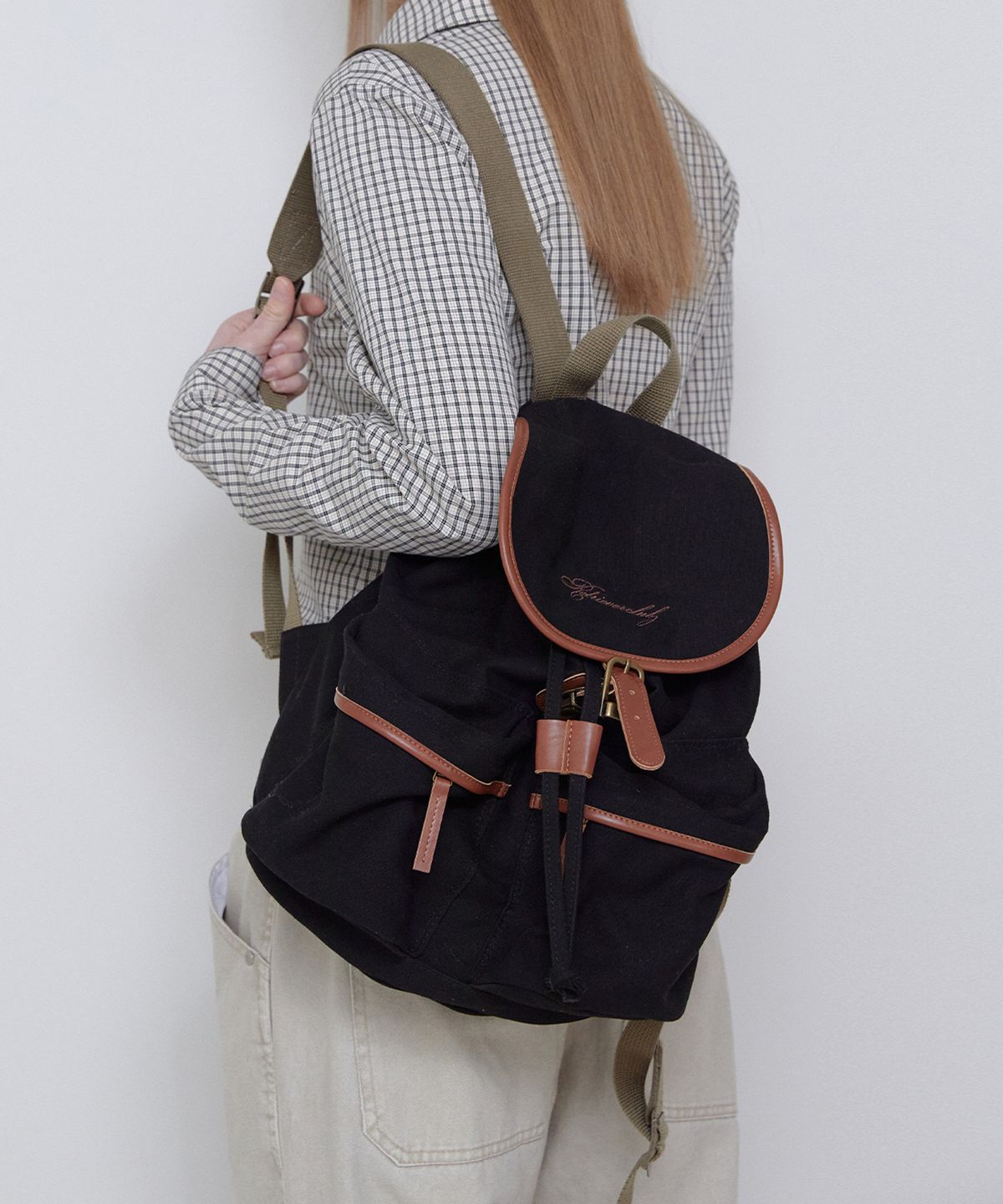 리트리버클럽(RETRIEVER CLUB) RC LOGO RUCK SACK [BROWN]