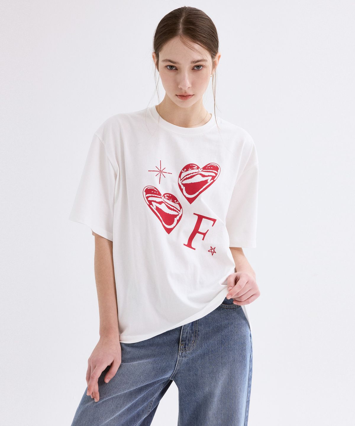 포베레(FOVERE) Even overfit t-shirt_(2color)
