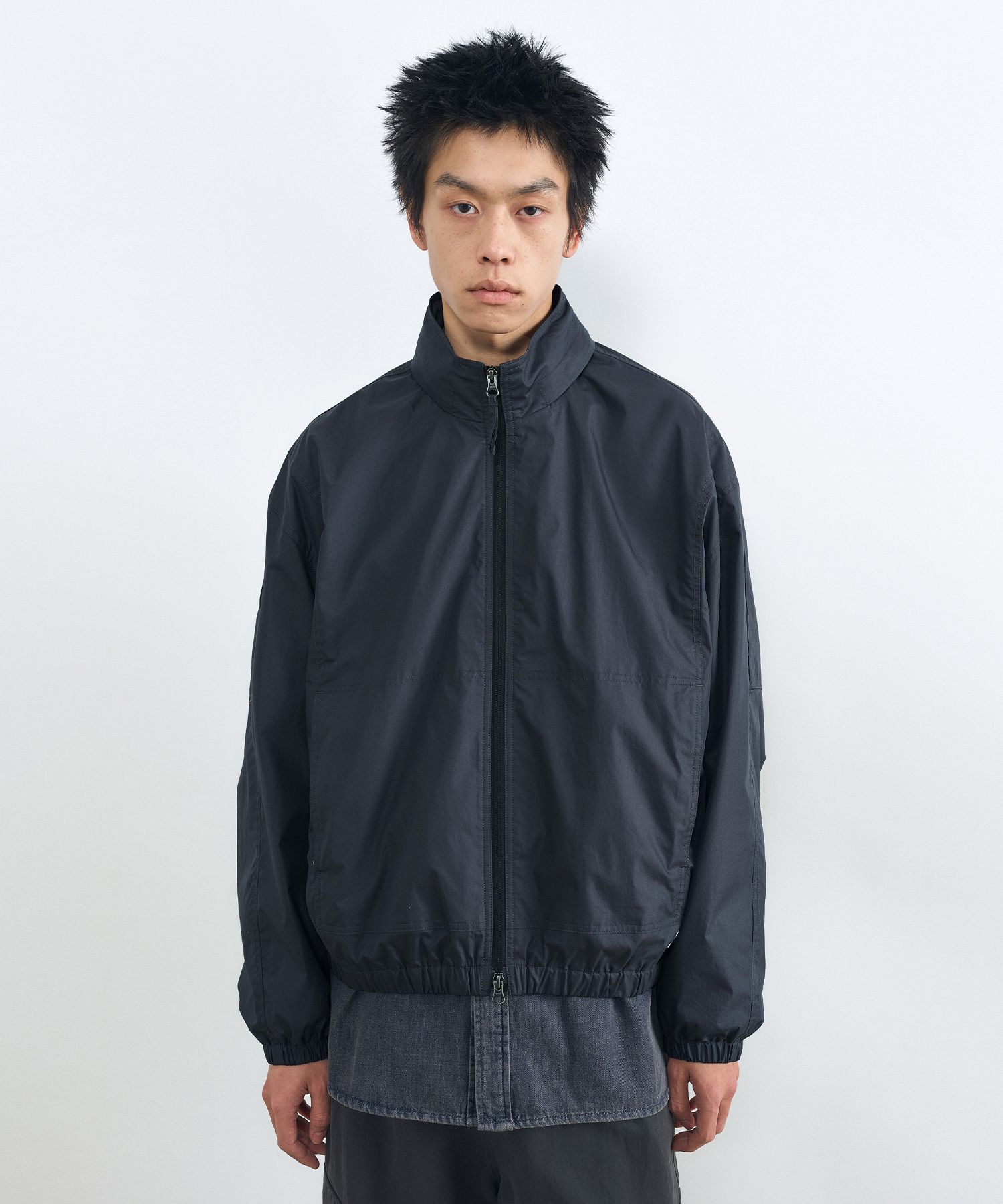 MUSINSA | INSILENCE Chintz Multi Zipper Blue Jacket BLUE GREY
