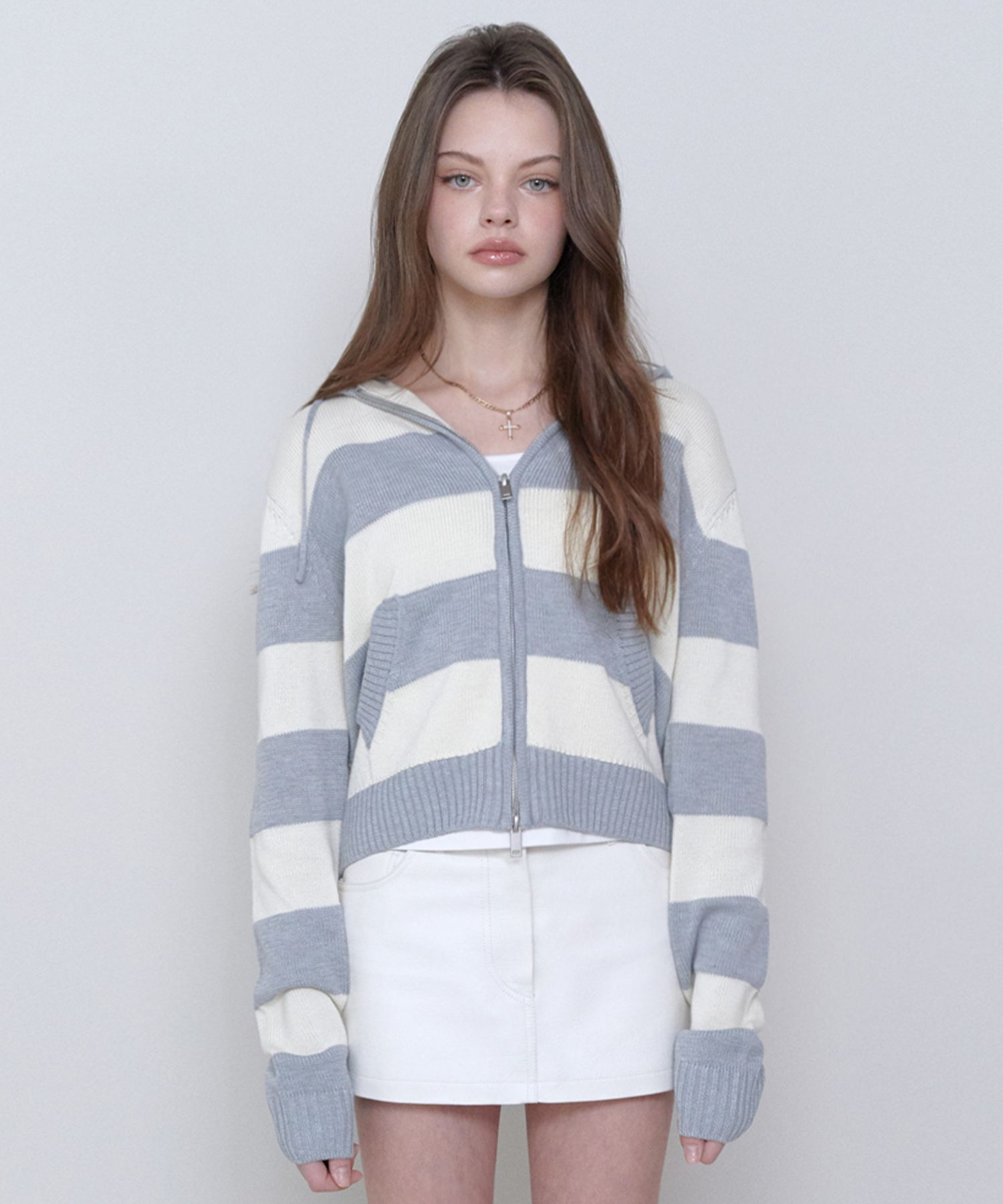 パーカー・フーディ RETRIEVER CLUB BOLD STRIPE HOOD ZIP UP 5FT1416 MUSINSA | RETRIEVER CLUB BOLD STRIPE CROP HOOD ZIP UP [SKY BLUE]