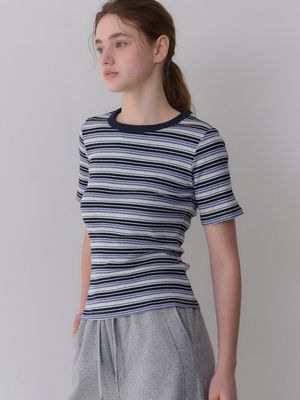 레나 스트라이프 반팔 티셔츠 3colors