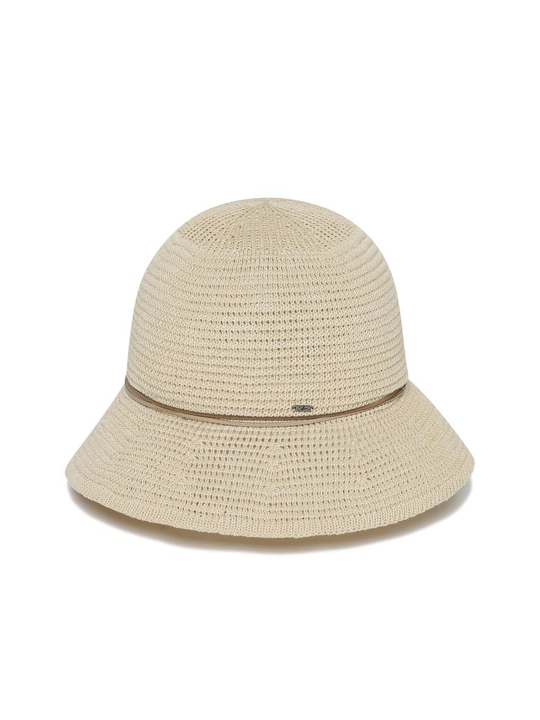 SIGNATURE CROCHET HAT W_Beige