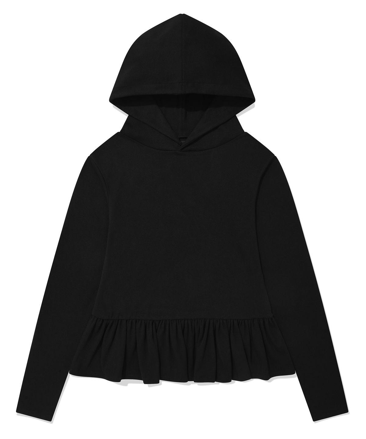 리트리버클럽(RETRIEVER CLUB) RUFFLE HOODIE [BLACK]