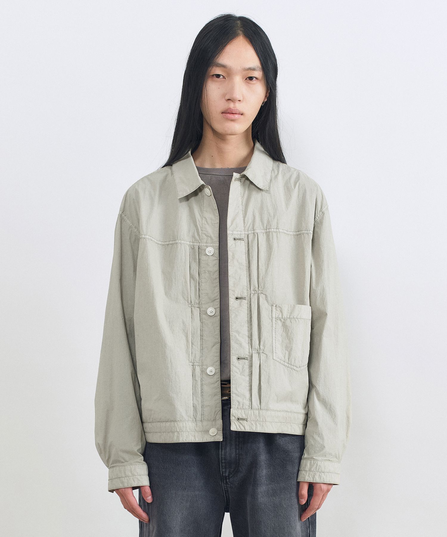 MUSINSA | INSILENCE Garment Dyeing TYPE-1 Jacket ASH BEIGE