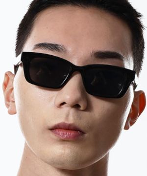 한글 스퀘어 선글라스 블랙