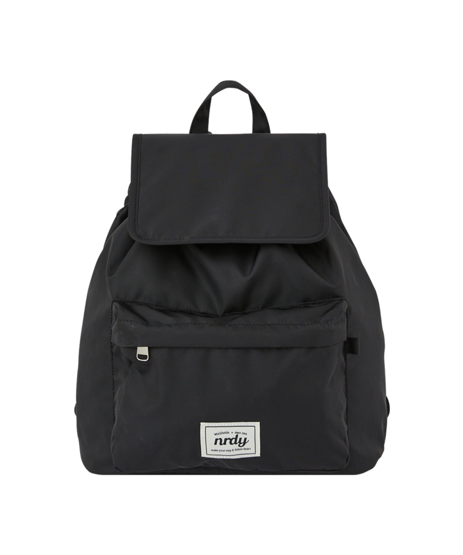 さらに100円引き◆NERDY◆label flap backpack MUSINSA | NERDY Label Flap Backpack Black