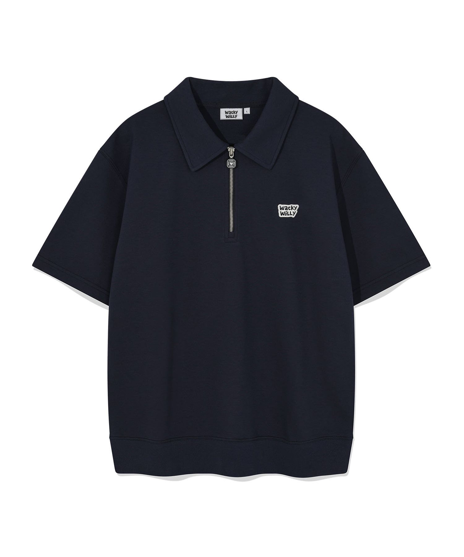 Tシャツ・カットソー WACKY WILLY Sweat Collar Short Sleeve T-Shirt MUSINSA | WACKY WILLY Sweat Collar Short Sleeve T-Shirt Navy