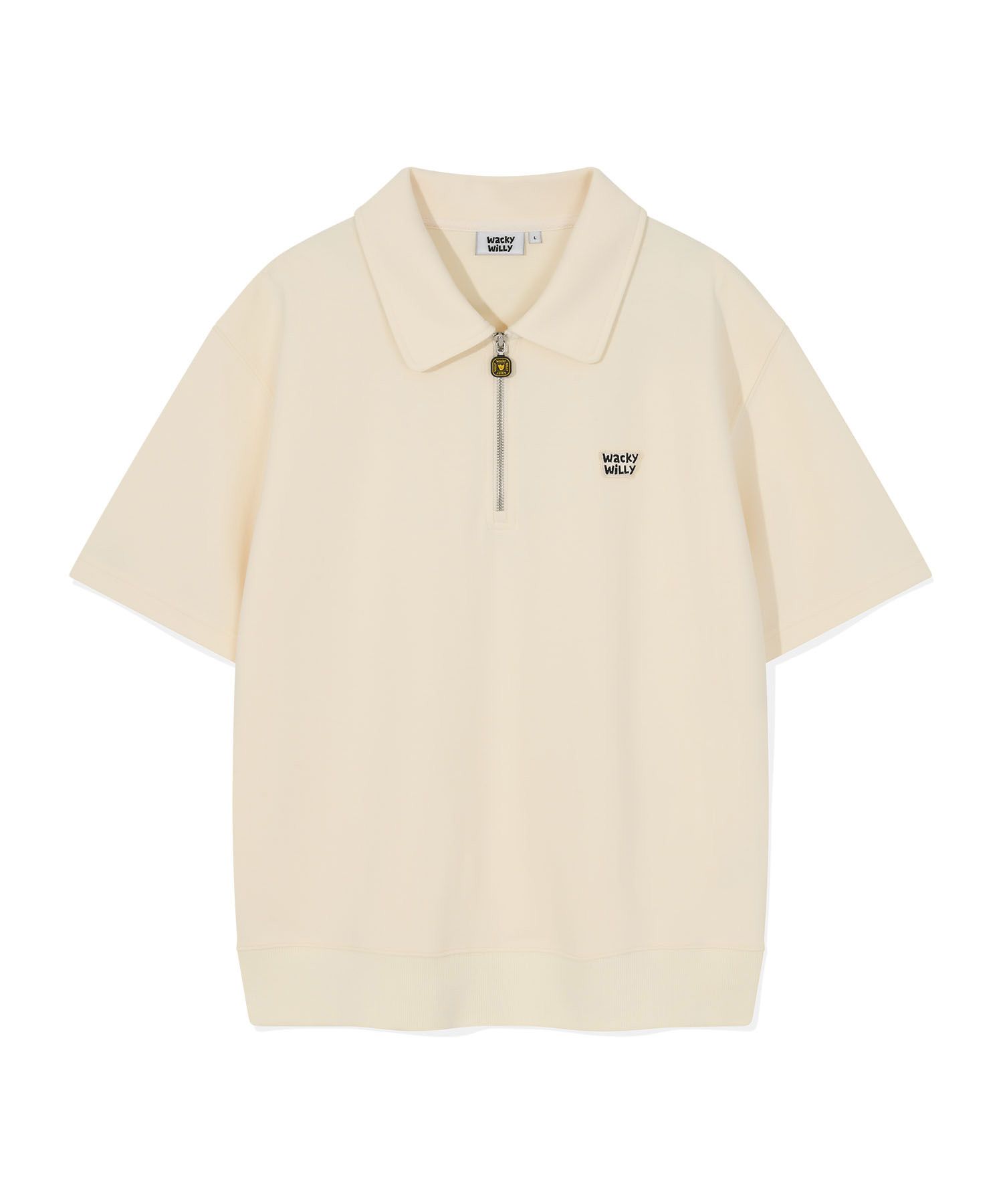Tシャツ・カットソー WACKY WILLY Sweat Collar Short Sleeve T-Shirt MUSINSA | WACKY WILLY Sweat Collar Short Sleeve T-Shirt Cream