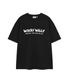 빅 타이포 반팔 티셔츠 블랙