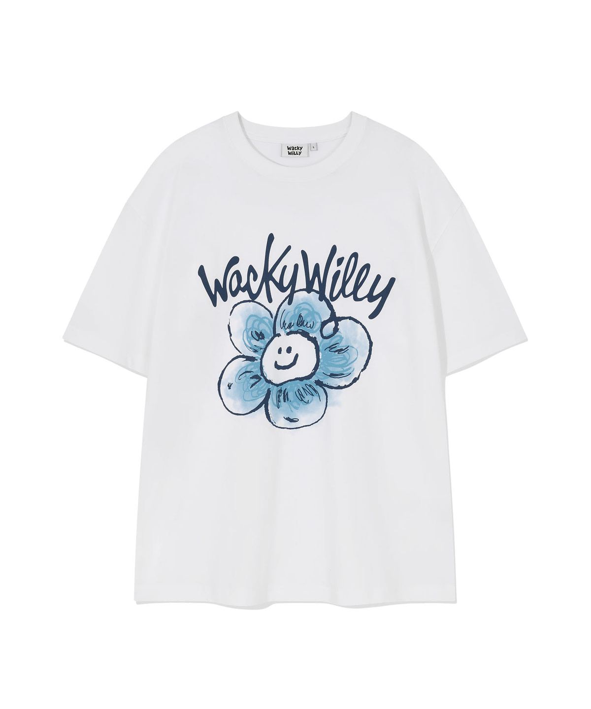 와키윌리(WACKY WILLY) 빅 릴리 반팔 티셔츠 화이트