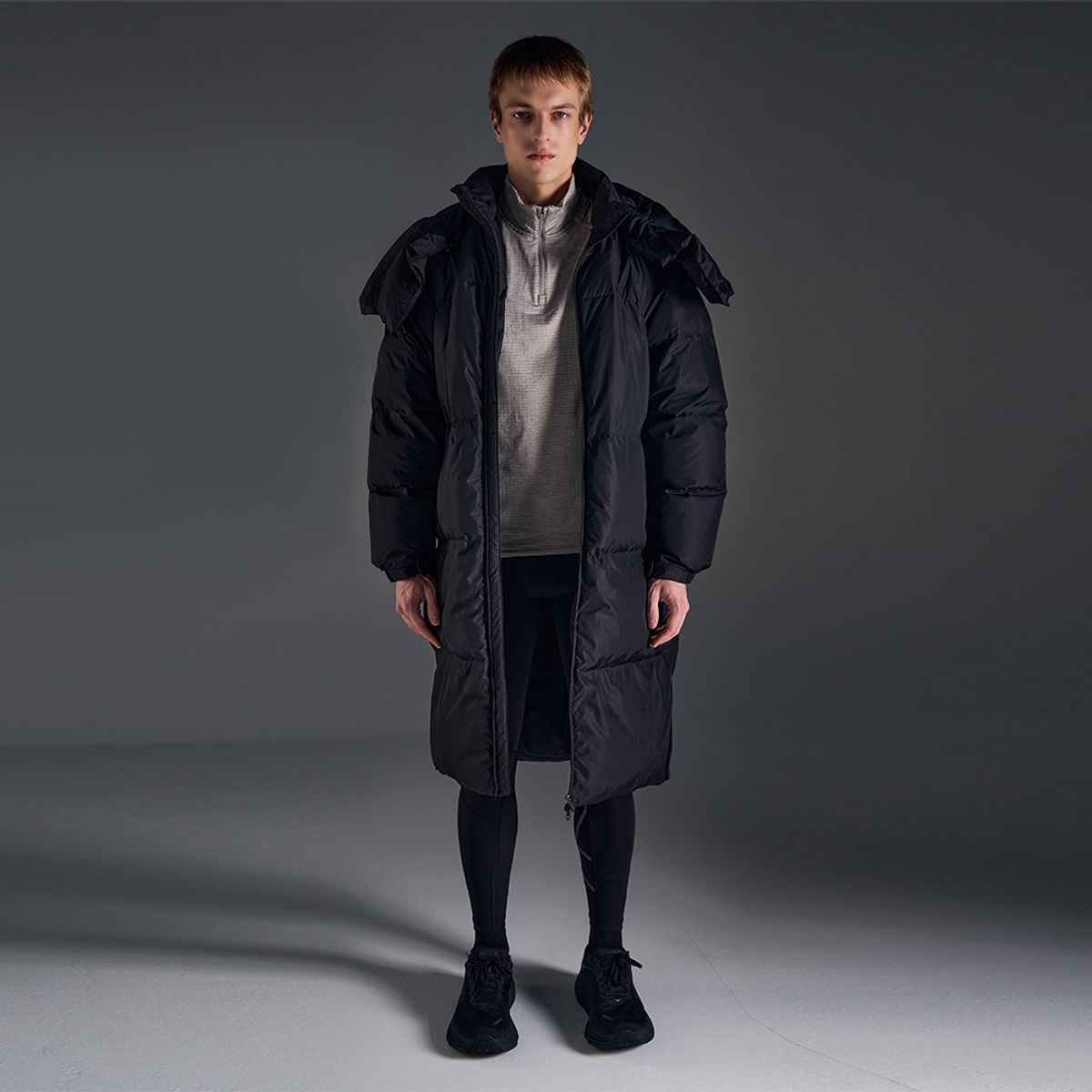 투타임즈유(2XU) 공용 바라클라바 롱 다운 자켓 블랙_UK0101DBLK-BLK