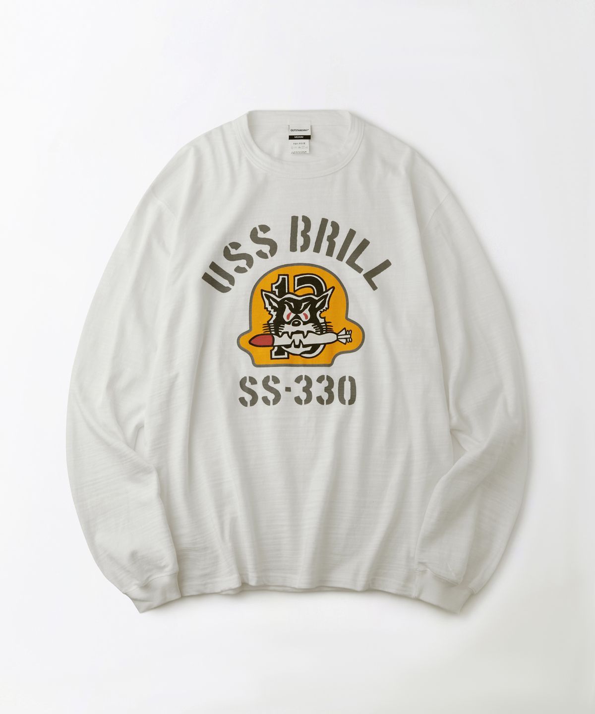 아웃스탠딩(OUTSTANDING) MIL SERIES LONG SLEEVE(USS BRILL)_WHITE