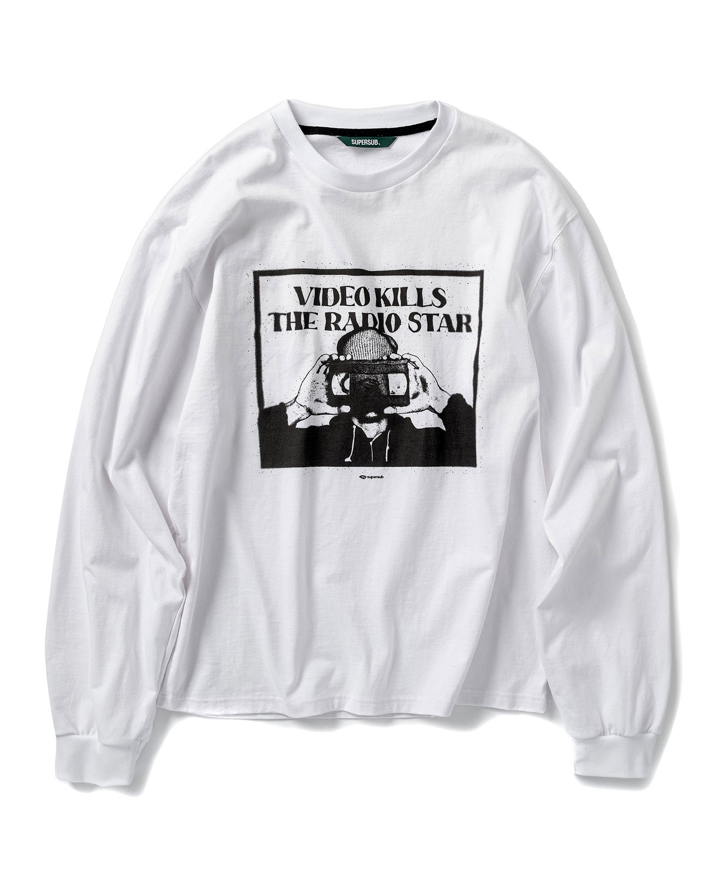 SUPERSUB ♥ Video Kills Long Sleeve Tee /追跡付 MUSINSA公式 | SUPERSUB Video Kills Long Sleeve Tee - White