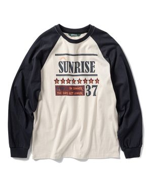 선라이즈 래글런 긴팔티 - 네이비