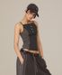 Incision Button Sleeveless (25STP-SLTS03) CHARCOAL