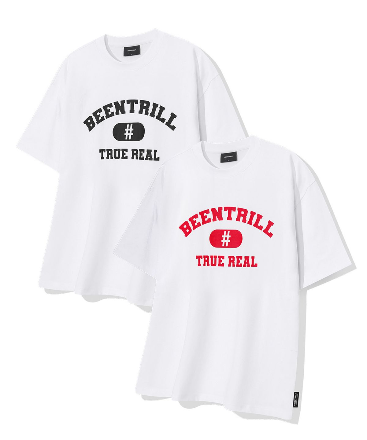 빈트릴(BEENTRILL) 트루리얼 아치 로고 티셔츠(2PACK)