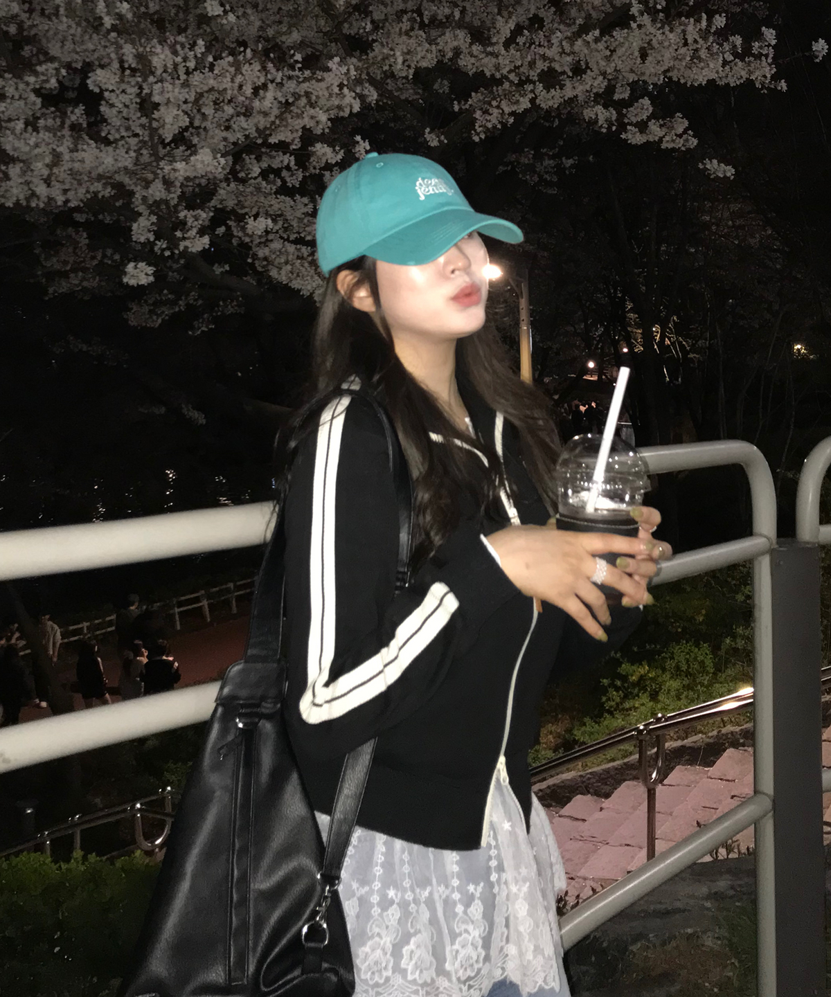 터치소울(TOUCHSOUL) 디어제니 레터링 로고 볼캡 (MINT GREEN)