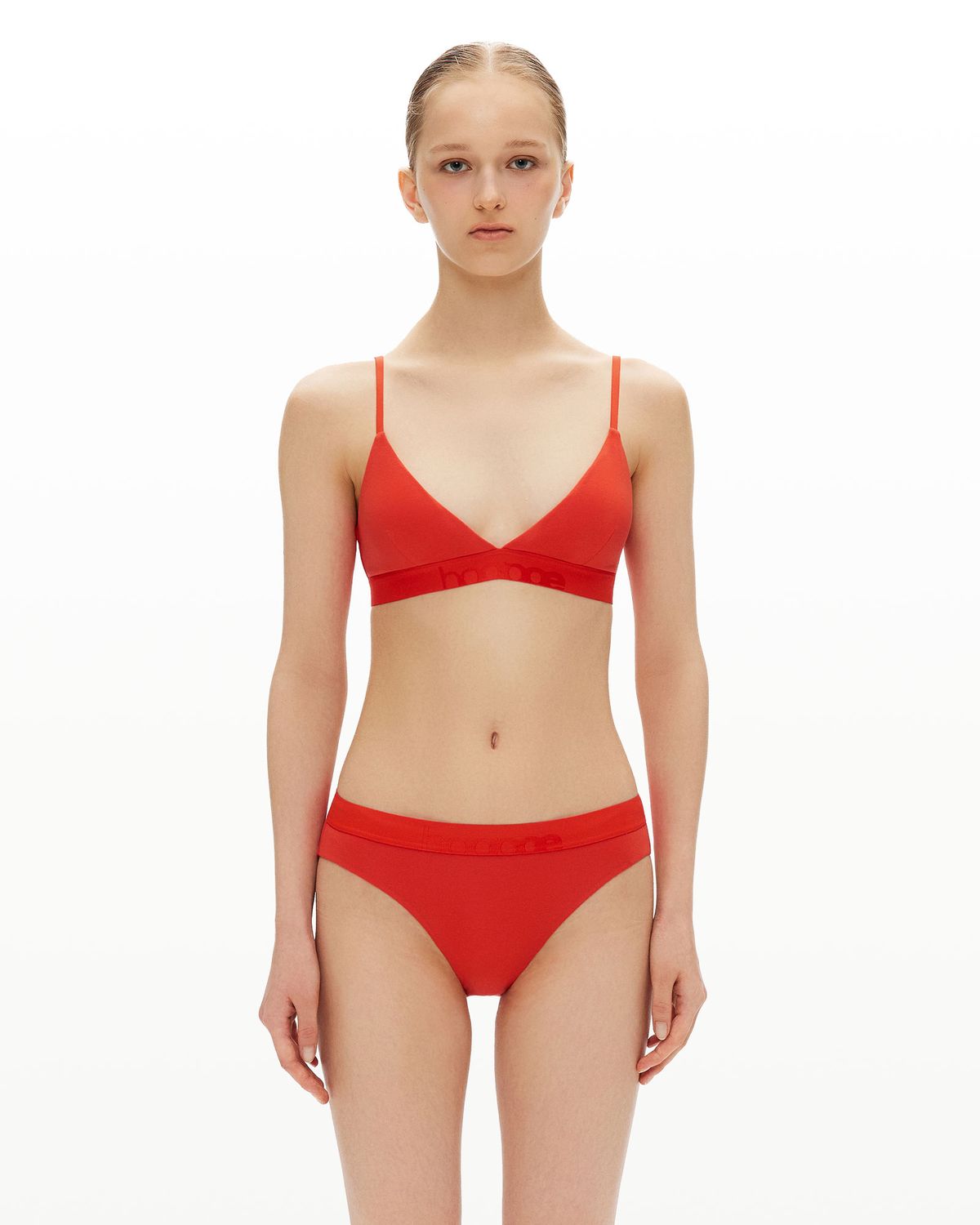 후포(HOOPOE) everyday bralette_sunset orange