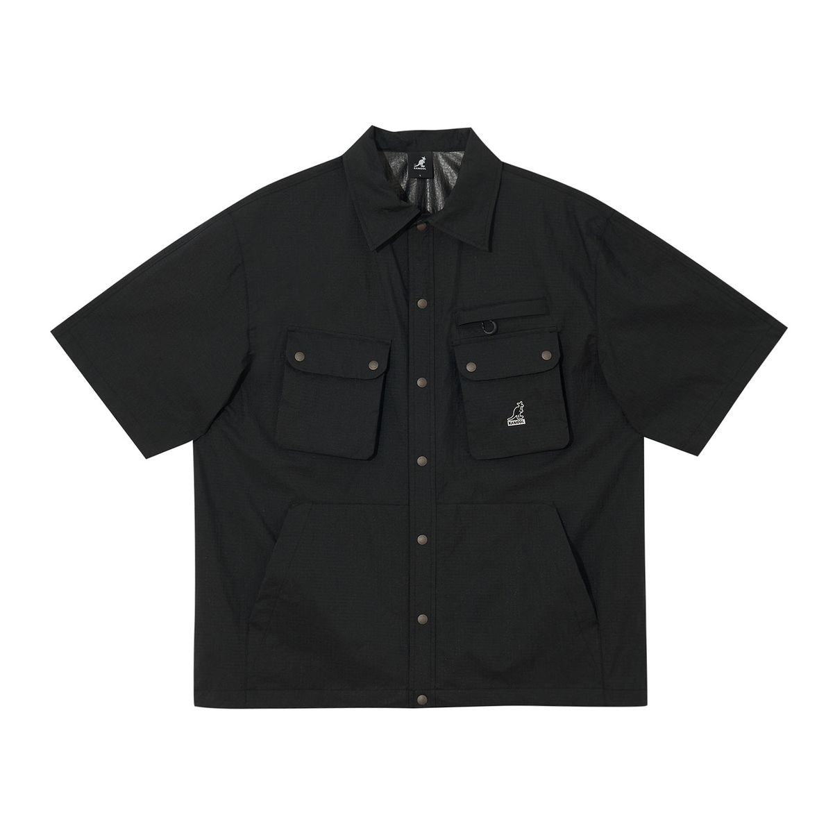 캉골(KANGOL) 오블리크 포켓 셔츠 7062 블랙