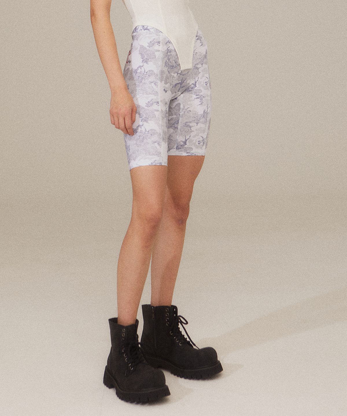 키치앤키스(KITSCH&KISS) Biker Shorts (25SBT-BKPS01) GRAY
