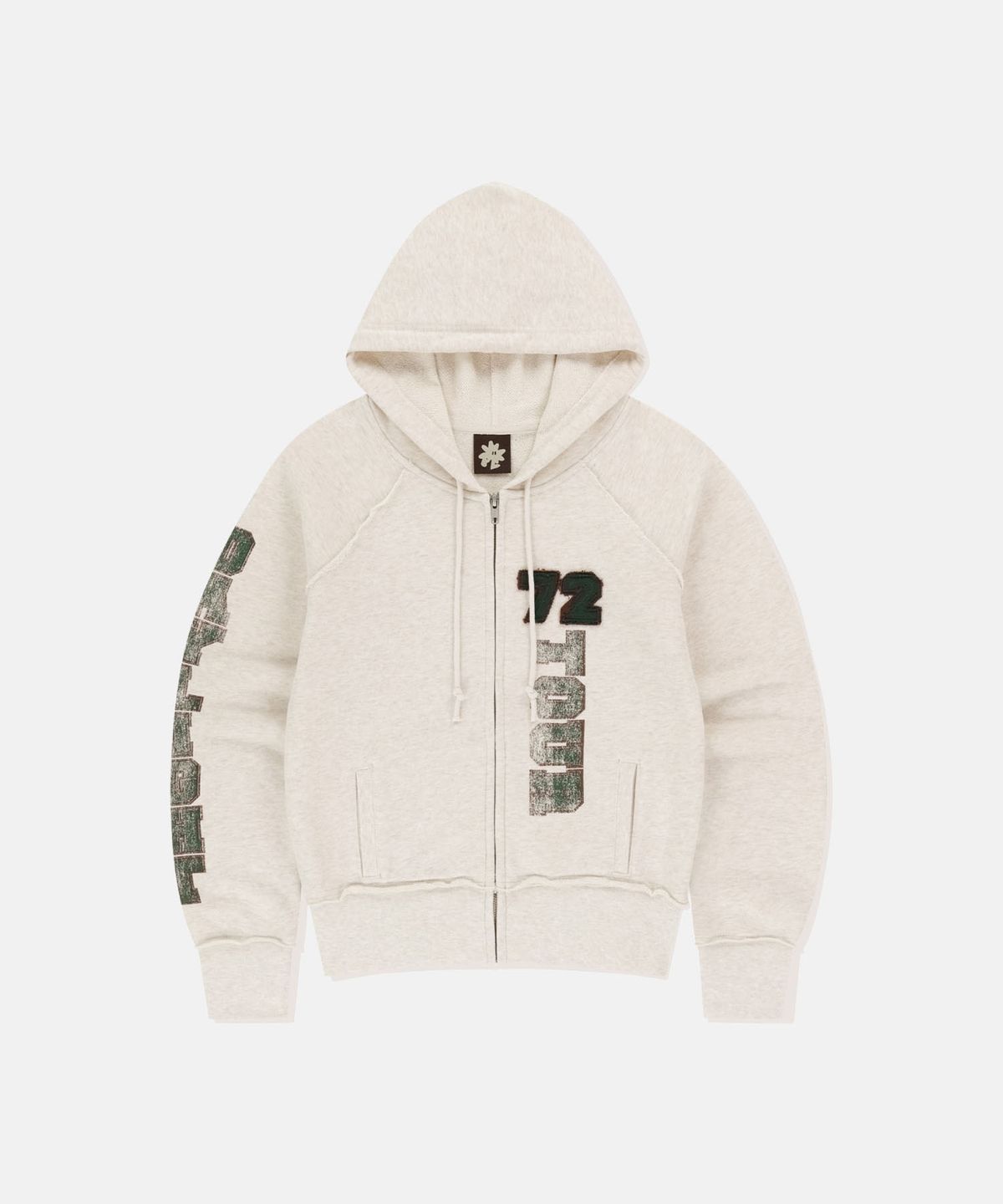 썬러브투어(SUNLOVETOUR) W 72TOUR Zip Up Hoodie Heather Oatmeal