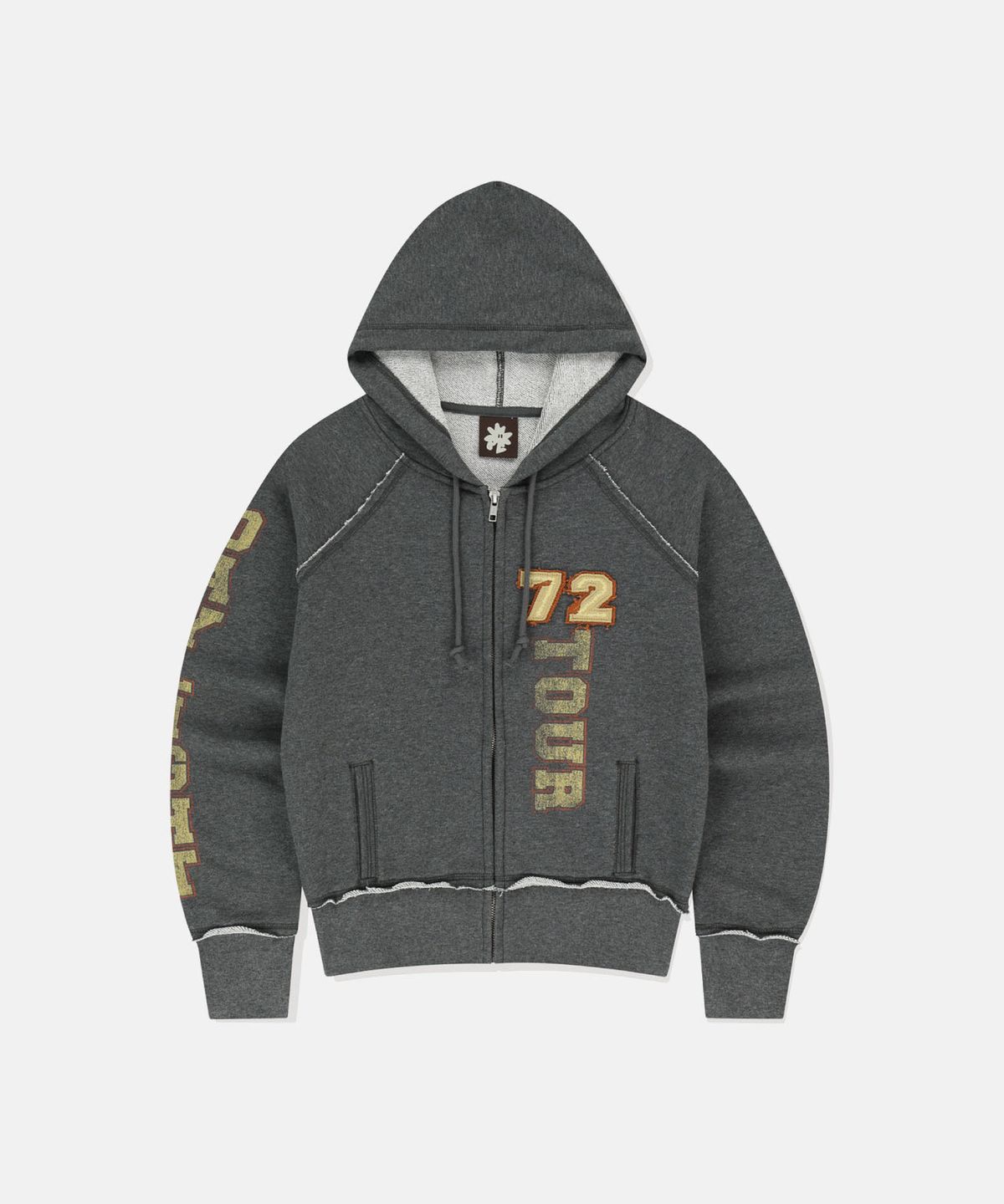 썬러브투어(SUNLOVETOUR) W 72TOUR Zip Up Hoodie Heather Charcoal