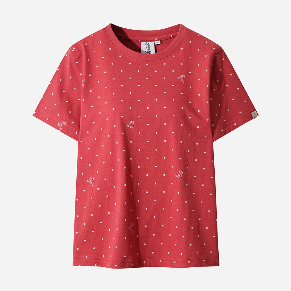 디오디(DOD) 여성) 키노코 반팔 티셔츠(RED)