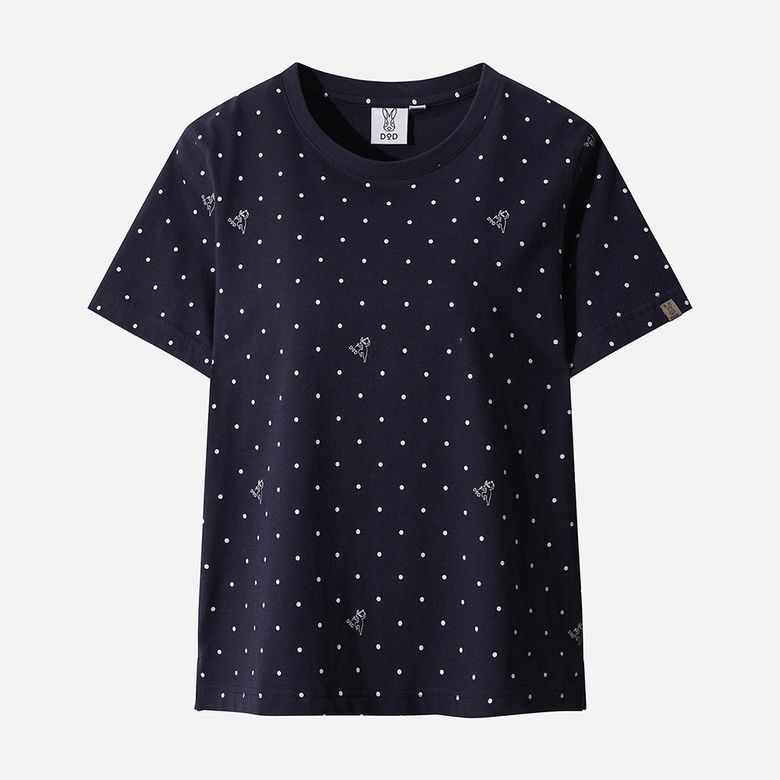 여성) 키노코 반팔 티셔츠(NAVY)