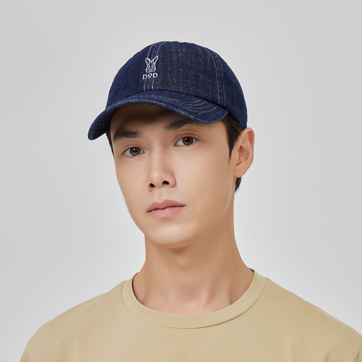 디오디(DOD) 린넨 데님 볼캡(DARK INDIGO)