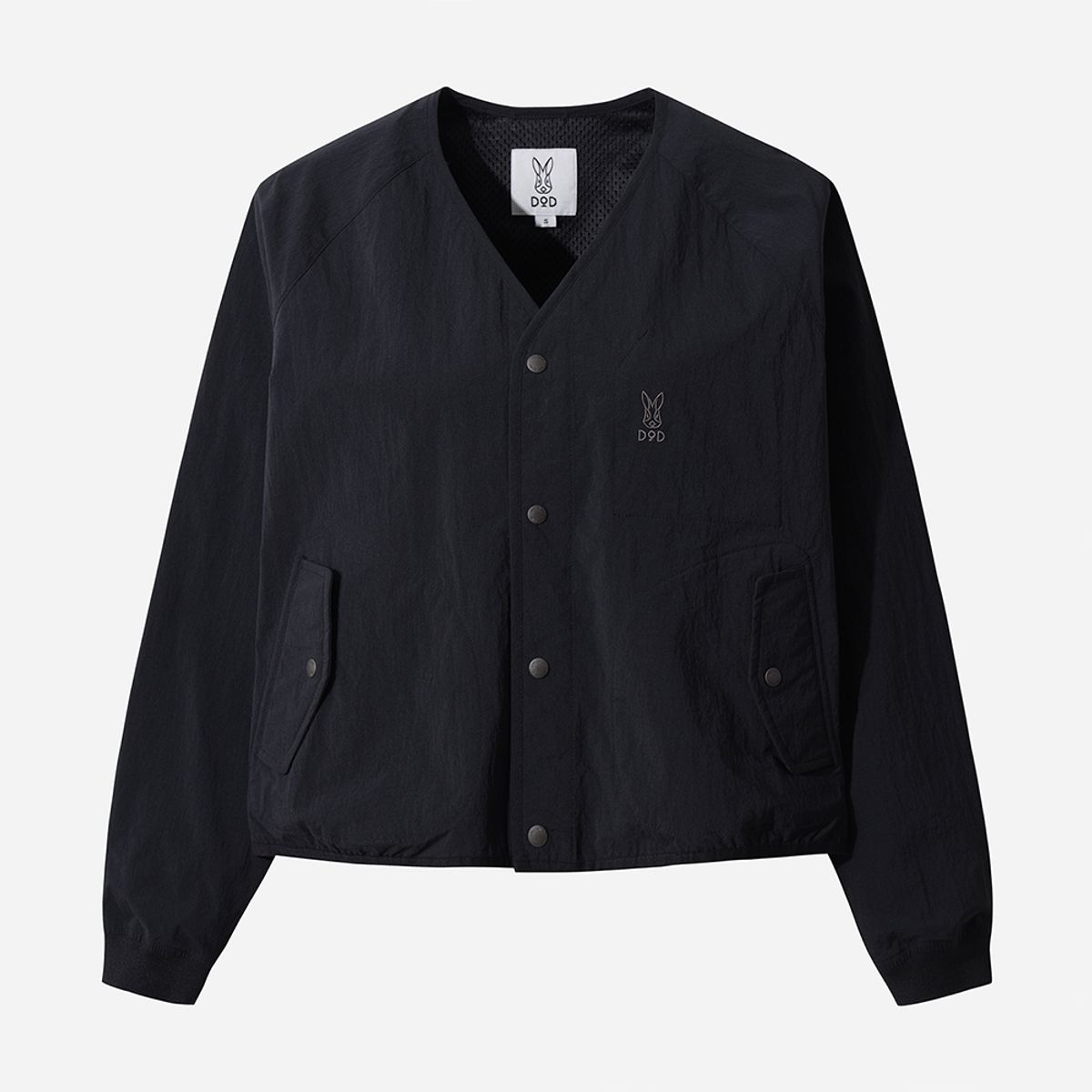 디오디(DOD) 마이로 넥리스 가디건 자켓 여자(BLACK)