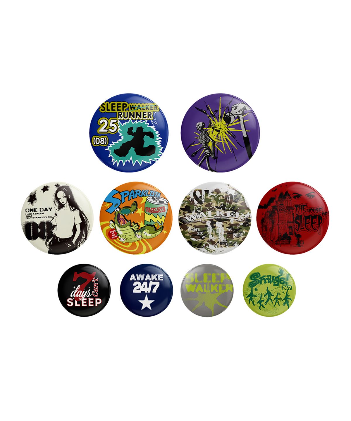 메인부스(MAINBOOTH) Sleepwalker Pin Badge