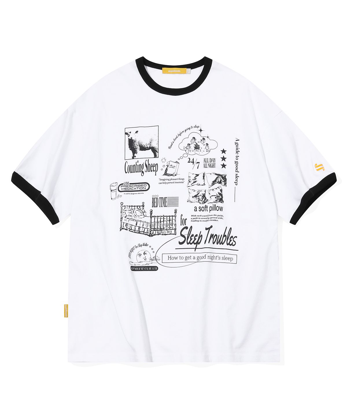 메인부스(MAINBOOTH) Sleep Guide T-shirt(WHITE)