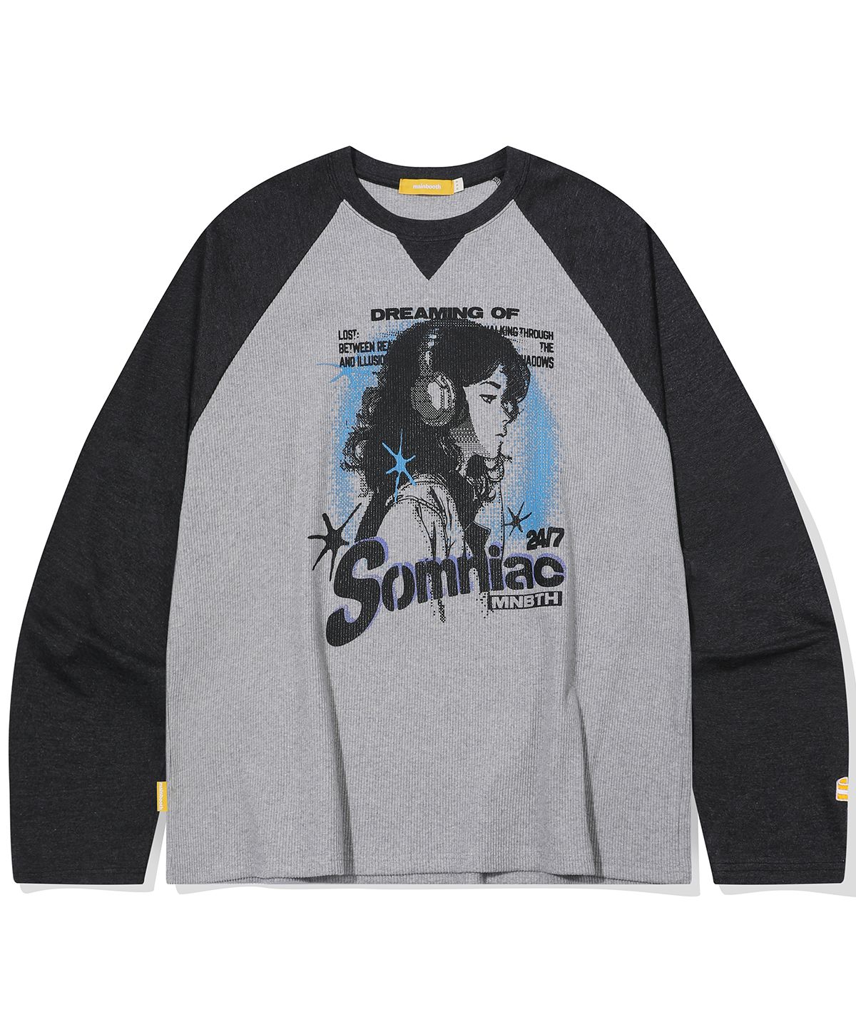 ★MAINBOOTH★Somniac Raglan T-shirt(CHARCOAL)★正規品/送料込 MUSINSA公式 | MAINBOOTH Somniac Raglan T-shirt(CHARCOAL)